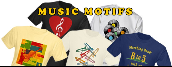 Gifts for musicians, t-shirts, sweatshirts, mugs, tiles, totes and more