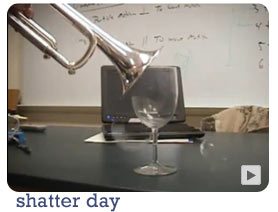 Trumpet shattering glass